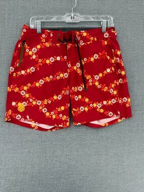 Stio CFS Board Shorts Mens 30 6" Performance Floral Swim Trunks Drawstring 2330
